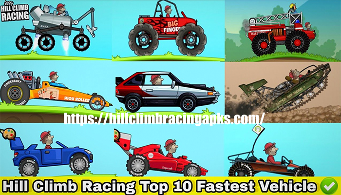 fastest cars in hill climb racing